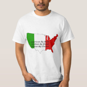 Sicilian American Italian USA Map  T-Shirt