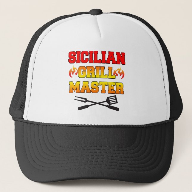 Sicilian Grill Master Truckerkappe (Vorderseite)
