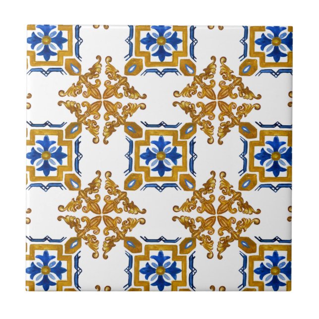 Sicilian,majolica,tiles,   fliese (Vorderseite)