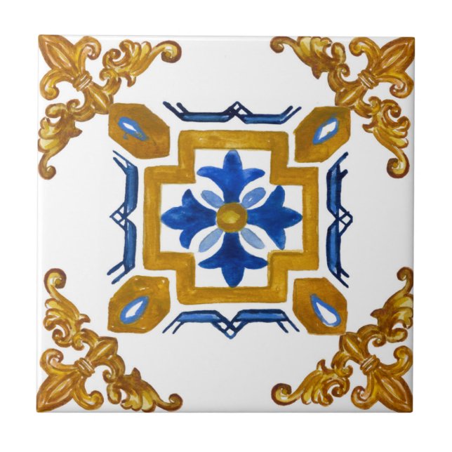 Sicilian,majolica,tiles,    fliese (Vorderseite)