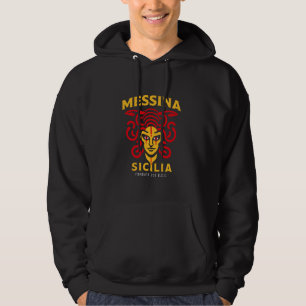 Sicilian Messina Sicilia Design Medusa Trinacria S Hoodie