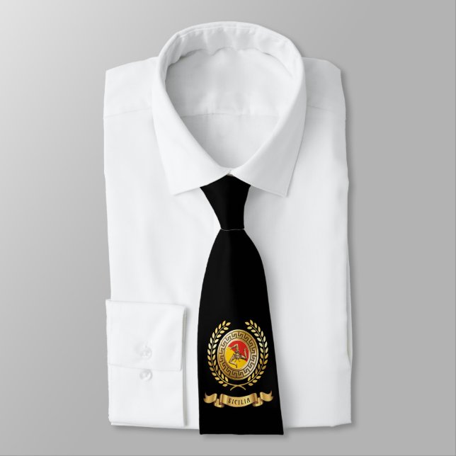 Sicilian Patriotic Neck Tie Krawatte (Gebunden)