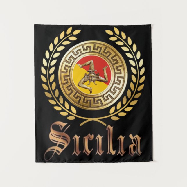 Sicilian Patriotic Tapestry Wandteppich (Vorderseite)