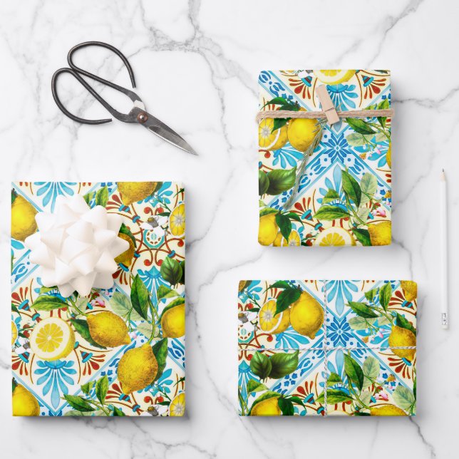  Sicilian style, summer art   Geschenkpapier Set (Vorderseite)