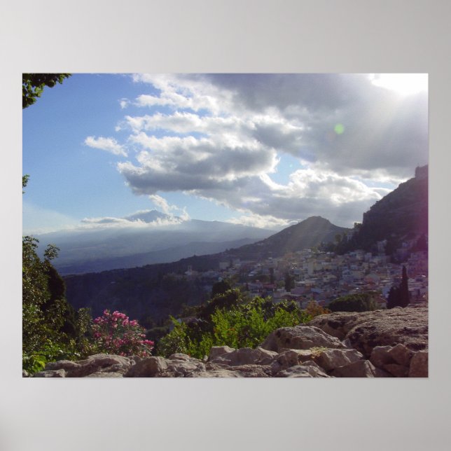 Sicilian Sun Rays Poster (Vorne)