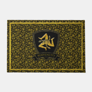 Sicilian Trinacria Baroque Doormat Fußmatte