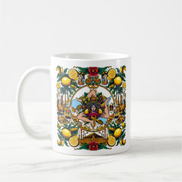 Sicilian Trinacria Design  Kaffeetasse