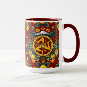 Sicilian Trinacria Design Tasse