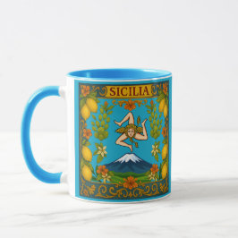 Sicilian Trinacria Design  Tasse
