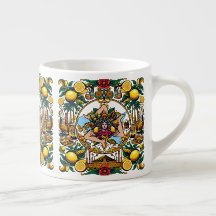 Sicilian Trinacria Espresso Cup