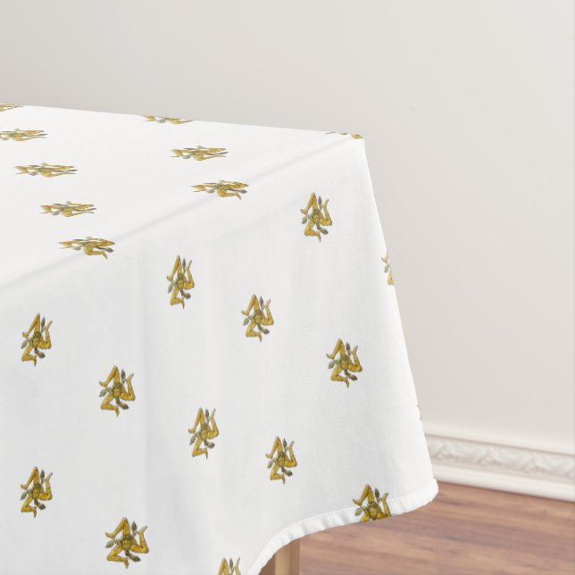 Sicilian Trinacria Gold Tablecloth Tischdecke (Beispiel)