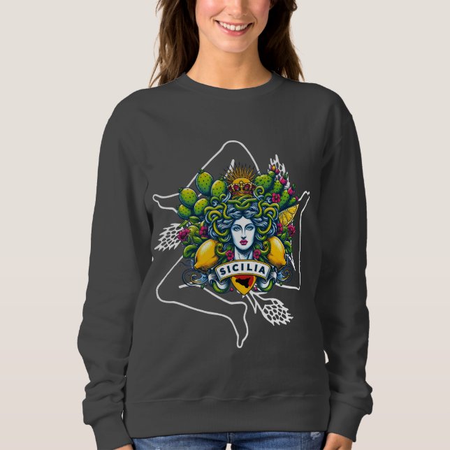 Sicilian Trinacria  Sweatshirt (Vorderseite)
