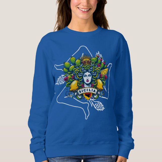 Sicilian Trinacria Sweatshirt (Vorderseite)