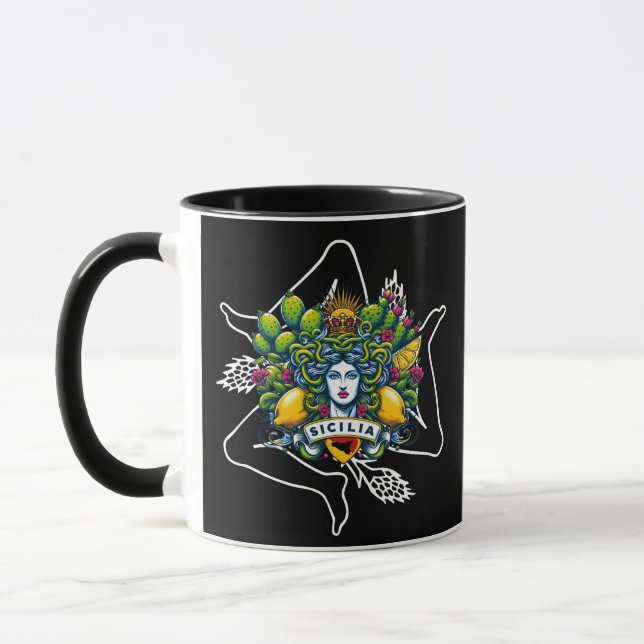 Sicilian Trinacria Tasse (Links)