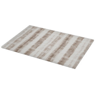 Sicilian Woven Cream Tan Stripes Brautparty Schneidebrett