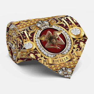 Sicily Baroque Medusa Neck Tie Krawatte