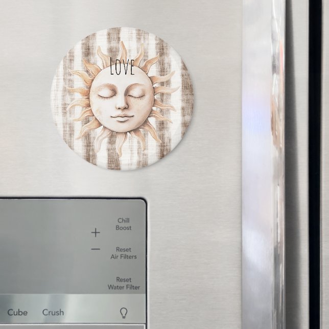 Sicily Cream Rustic Cream Sun Stripes Magnet (In Situ (Kühlschrank))