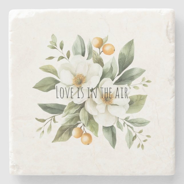 Sicily Italian Rustic Blue Stripes Bridal Shower Steinuntersetzer (Vorderseite)