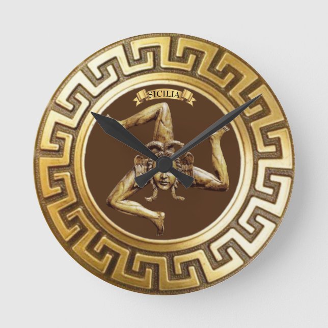 Sicily Wall Clock Runde Wanduhr (Vorderseite)
