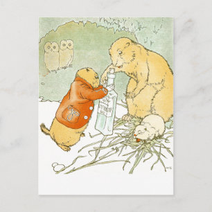 Sick Baby Prairie Dog Coughs Postkarte