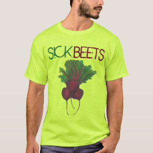 Sick Beets (Beats) Red Beet Vegetarian Funny Music T-Shirt