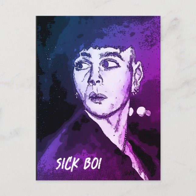 Sick Boi Ren Postkarte (Vorderseite)