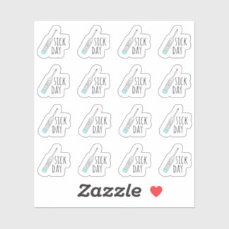 Sick Day Erinnerung Mini Thermometer Bujo Planner Aufkleber