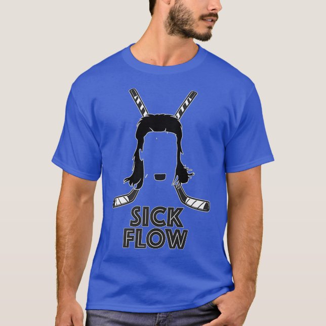 Sick Flow Mullet Hockey Hair Design Premium T-Shirt (Vorderseite)