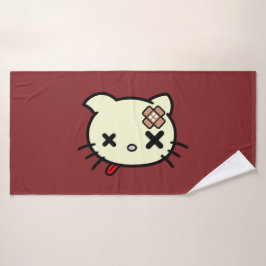 Sick Kitty Badehandtuch