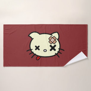 Sick Kitty Badehandtuch