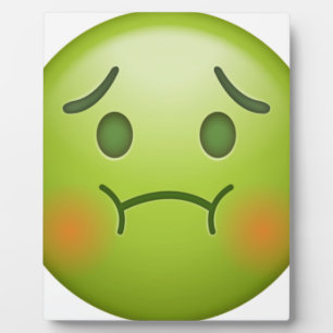 Sick Note Emoji Face Fotoplatte