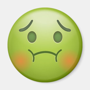 Sick Note Emoji Face Magnet
