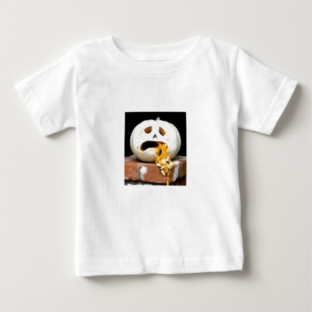 Sick Pumpkin Baby Shirt - "Barfy" (Vorderseite)