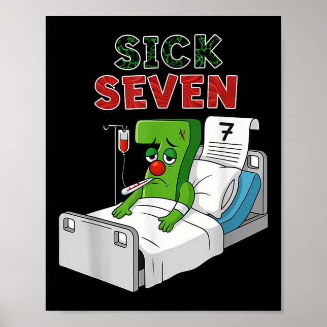 Sick Seven 67 Costume Fun 6 7 Meme Wordplay Design Poster (Vorne)