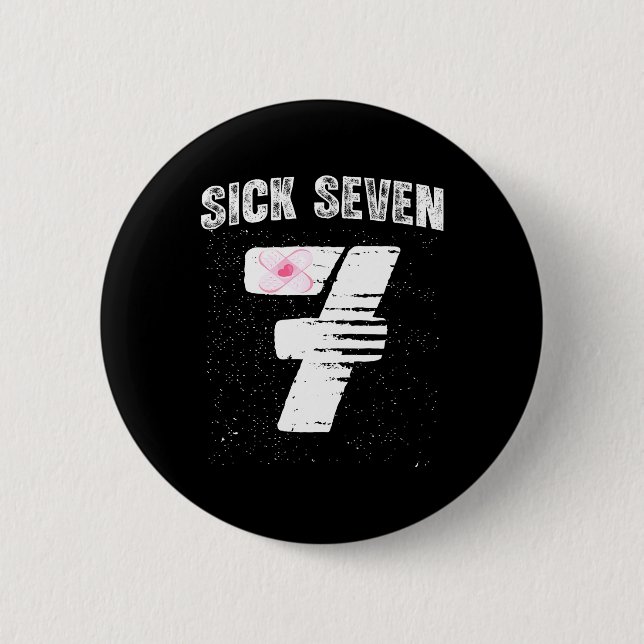Sick Seven 67 Halloween-Kostüm  Button (Vorderseite)