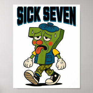 Sick Seven 67 Halloween-Kostüm für aktuellen popul Poster