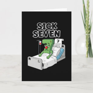 Sick Seven 67 Halloween-Kostüm Lustiges Wortspiel- Karte