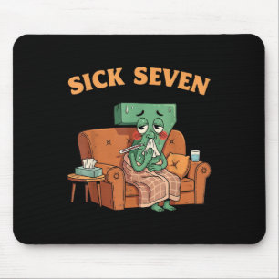 Sick Seven 67 Halloween-Kostüm Lustiges Wortspiel- Mousepad