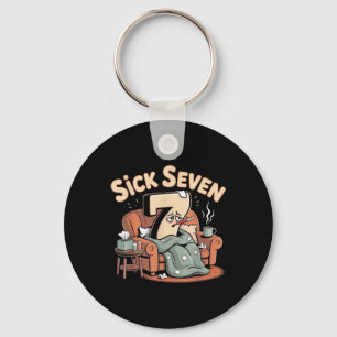 Sick Seven 67 Halloween Six Seven Kostüm Spaß Wort Schlüsselanhänger