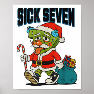 Sick Seven 67 Kostüm Lustiges Weihnachten Santa Mä Poster