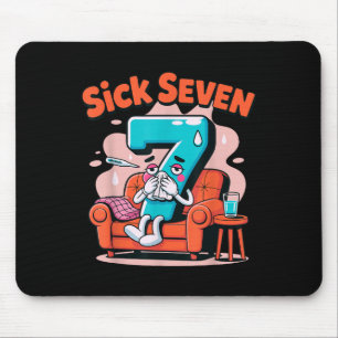 Sick Seven 67 Lustiger Wortspiel-Kostüm-Mathe-Witz Mousepad