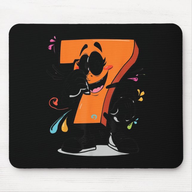 Sick Seven 67 Meme Brainrot Halloween Outfit Idea  Mousepad (Vorne)
