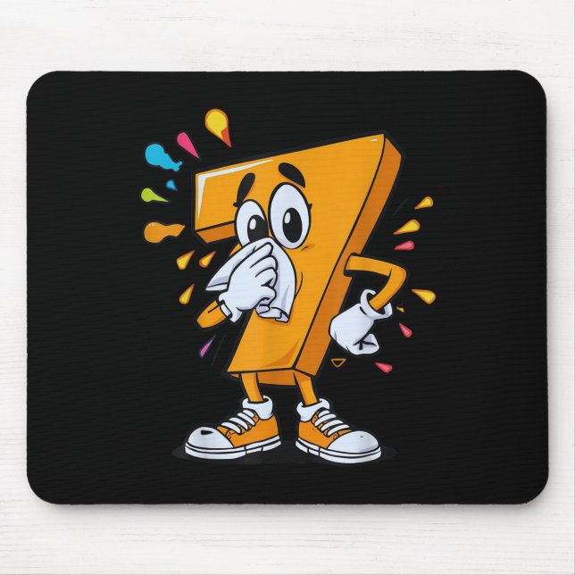 Sick Seven 67 Meme Halloween-Kostüm für Fans  Mousepad (Vorne)