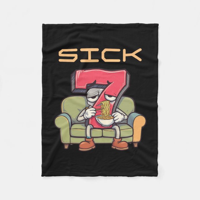 Sick Seven 67 Meme Sechs Sieben 1  Fleecedecke (Vorderseite)