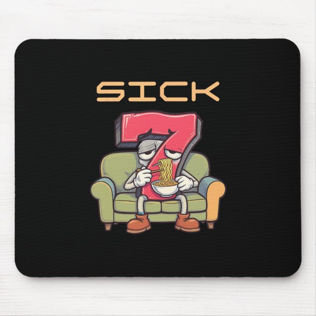 Sick Seven 67 Meme Six Seven 1  Mousepad (Vorne)