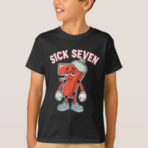 Sick Seven 67 Meme Six Seven Lustiger Wortwitz T-Shirt
