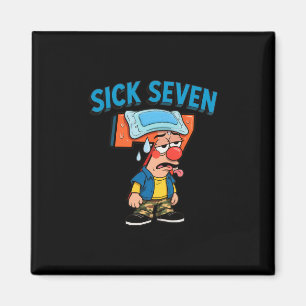 Sick Seven Lustiger Meme 67 Six Seven Halloween-Ko Magnet
