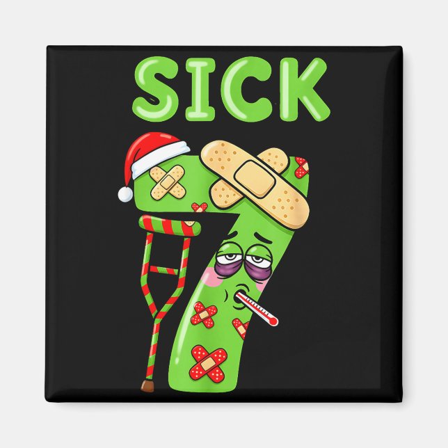 Sick Seven Meme 67 Six Seven Santa Hat Christmas P Magnet (Vorne)