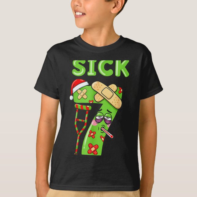 Sick Seven Meme 67 Six Seven Santa Hat Christmas P T-Shirt (Vorderseite)