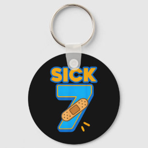 Sick Seven Meme Sechs Sieben Sick 7 Lustiger Gebur Schlüsselanhänger